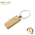 Factory Hot Sale Square Shape Wooden Key Ring (Y03919)